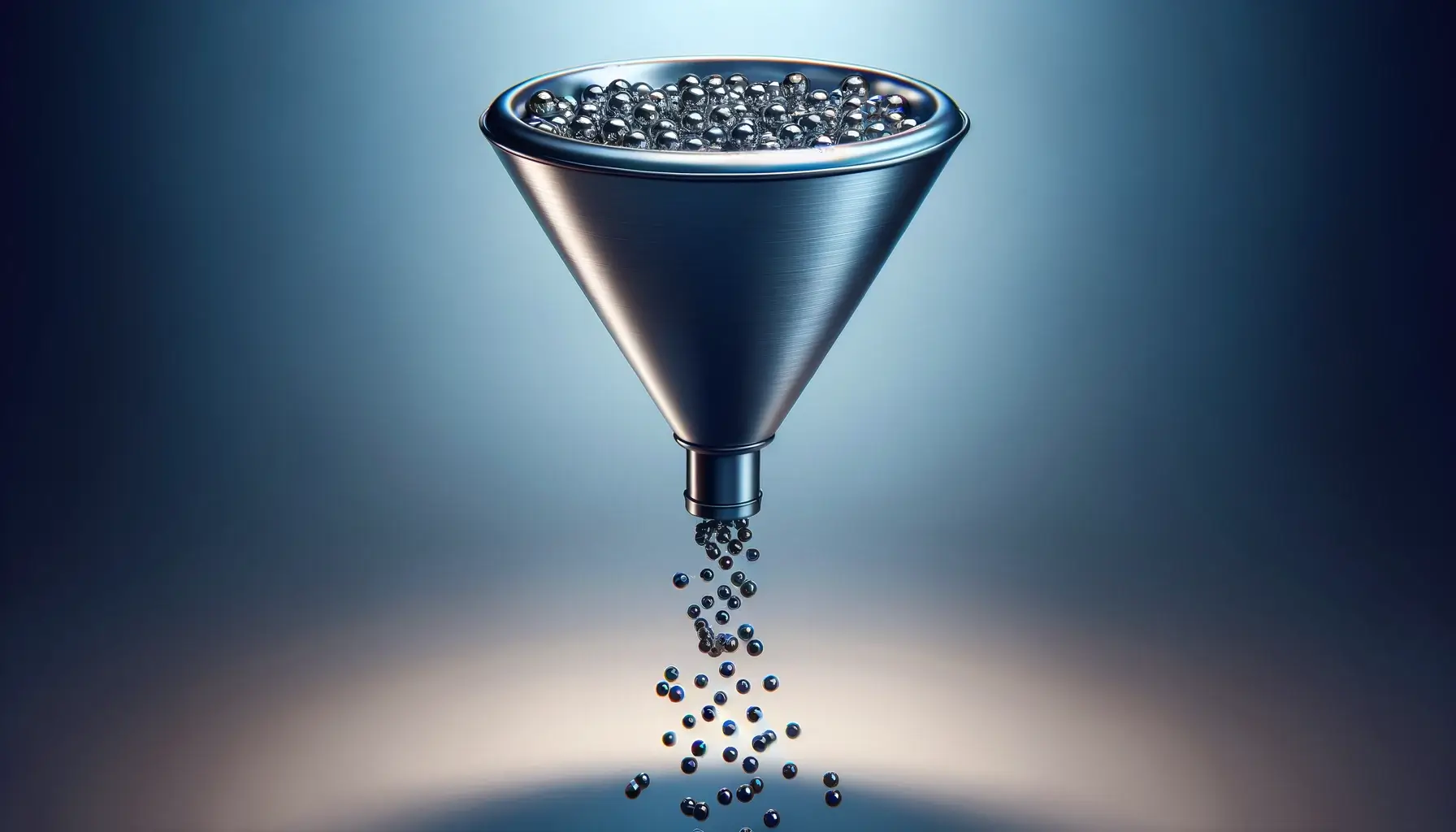 A funnel narrowing to a thin stream of output, representing a pipeline that isn't producing enough qualified leads.
