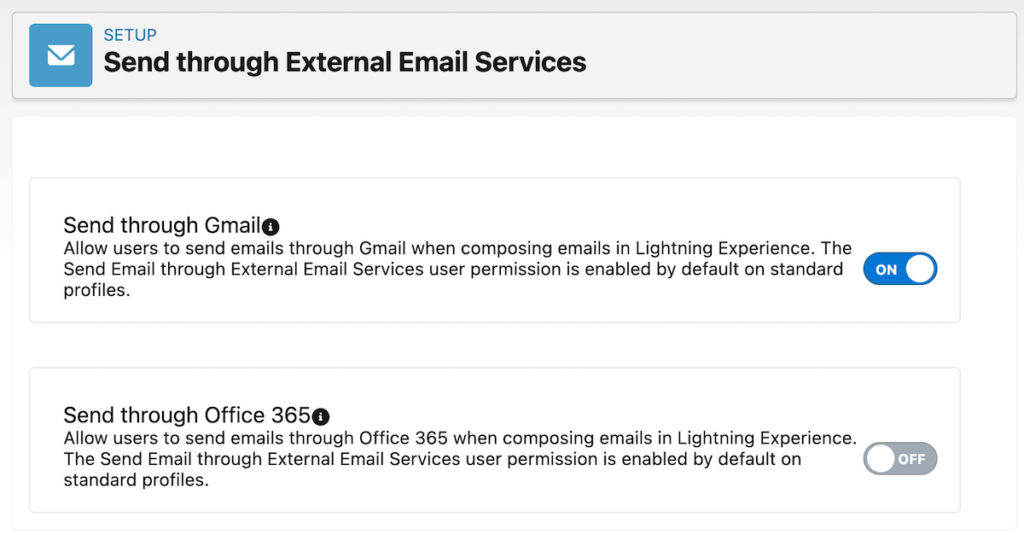 Salesforce Send through External Email Services